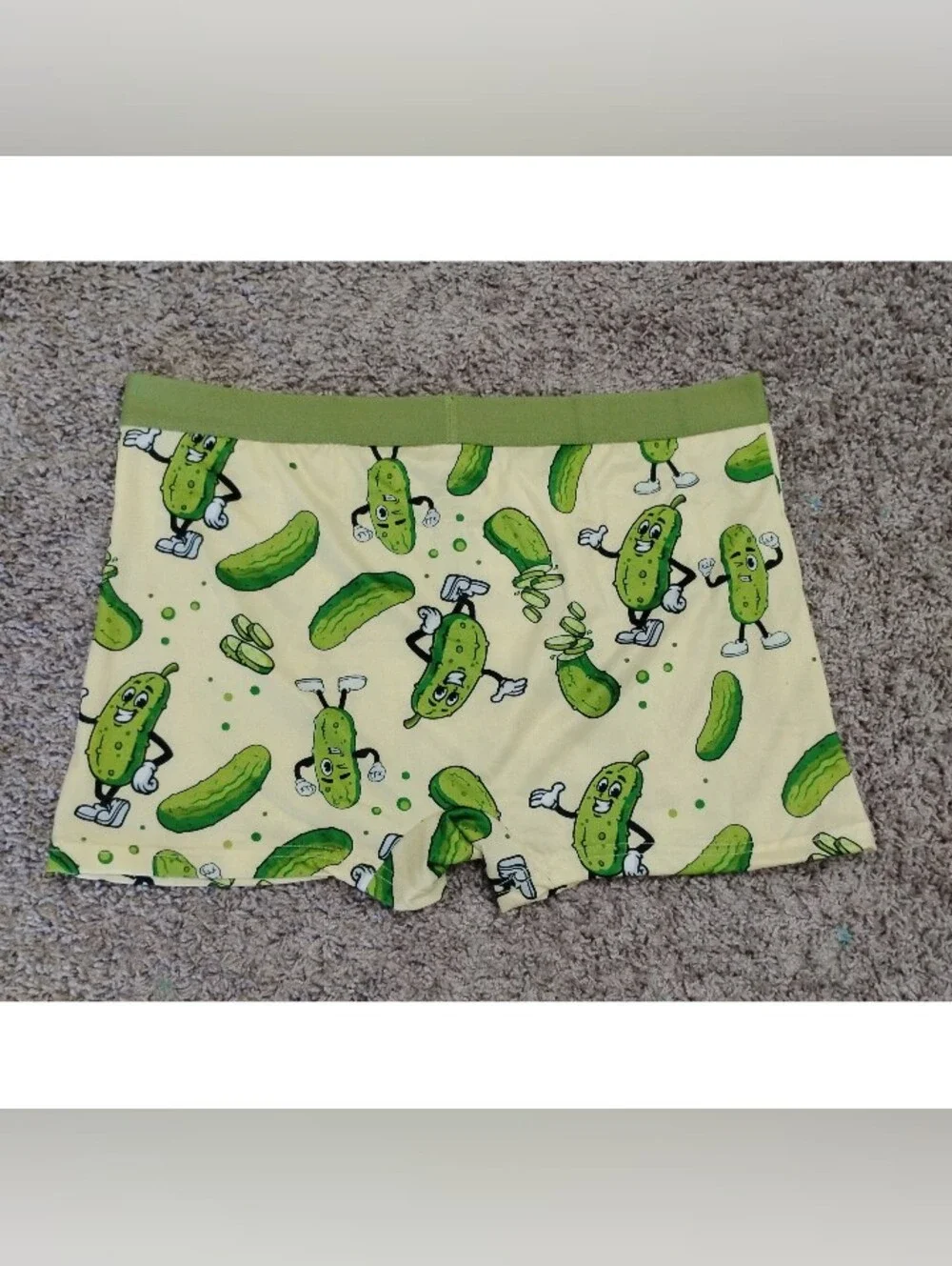 IRONYTE Men's Boxer Briefs Cartoon Pickle Graphic
